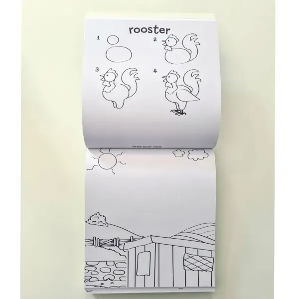 5 Pencil and Eraser Set: My First Learn To Draw On The Farm