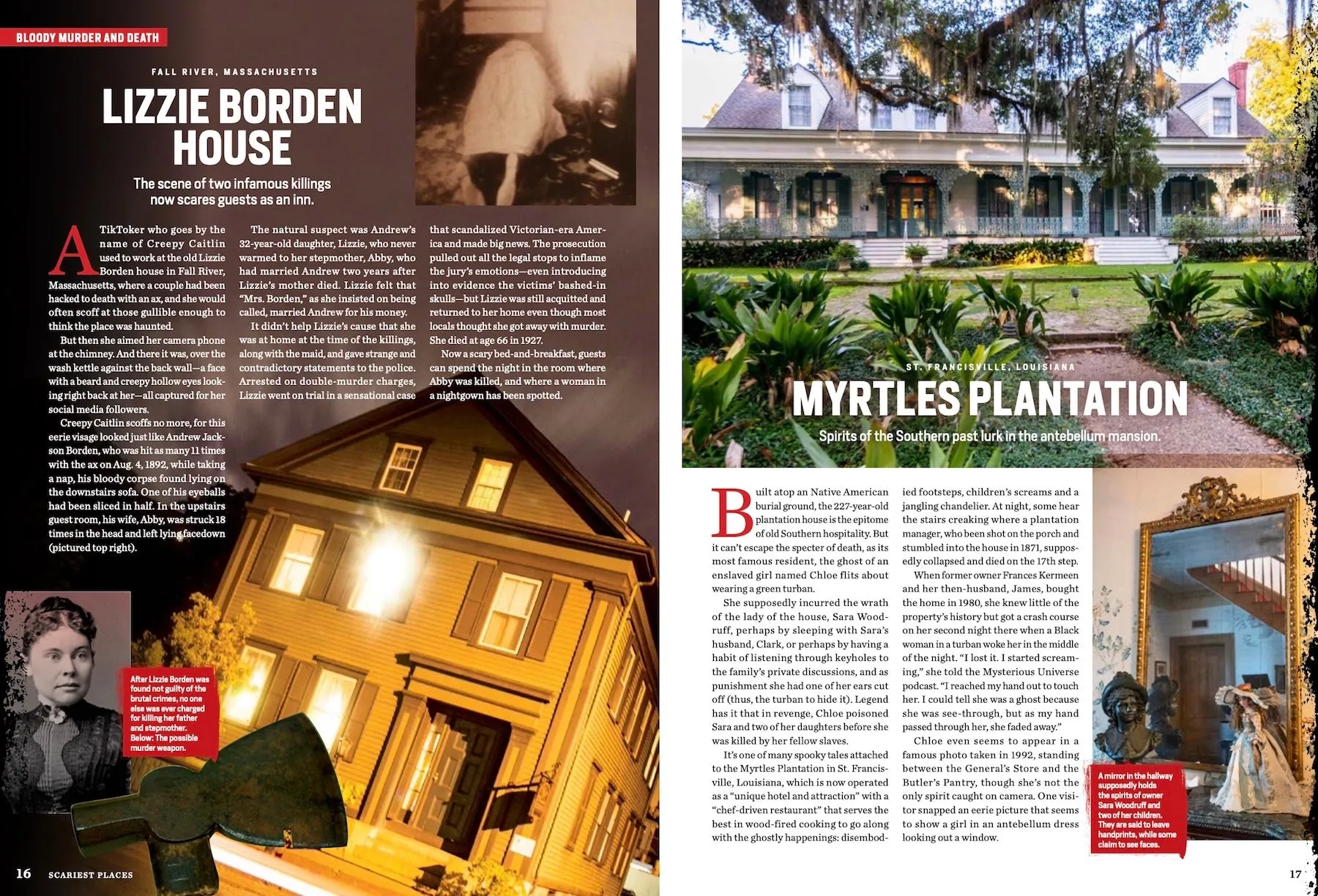 Americas Scariest Places - Over 50 Terrifying Sites From Every State: From The Morris - Jumel Mansion to the Lizzie Borden House and Beyond!
