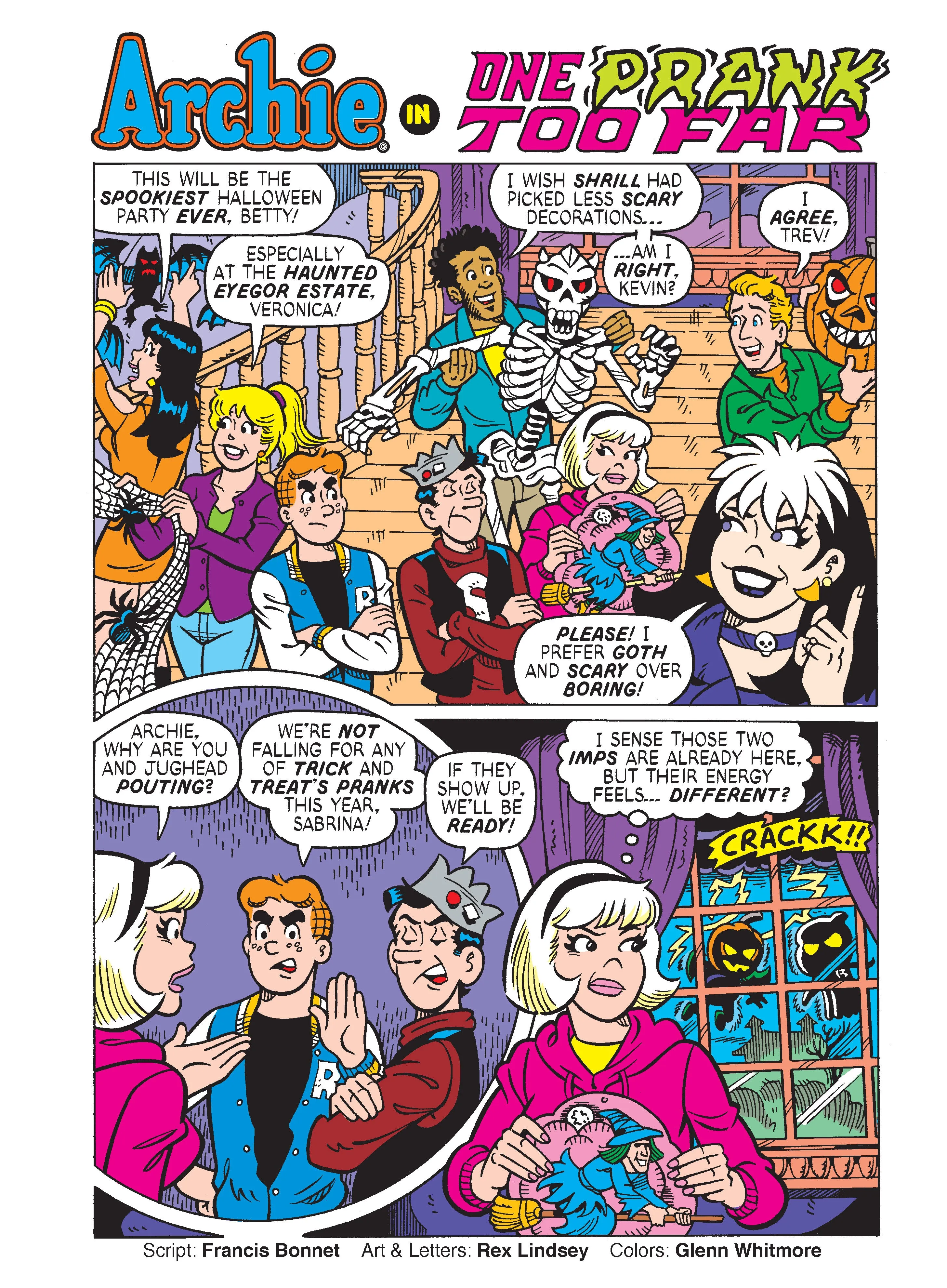 Archie Jumbo Comics Digest - Annual Halloween Party At Eyegore Estates Gets Scarier Than Ever, Mischievous Spirits Trick & Treat Have Turned Evil, Will Their Pranks Ruin Halloween Forever?