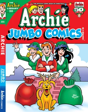 Archie Jumbo Comics Digest - Issue 355: Riverdale High Students Pitch In For Ms. Grundys Christmas Gift, Archie Struggles To Wrap The First Edition Book, Will Christmas Magic Comes To The Rescue?