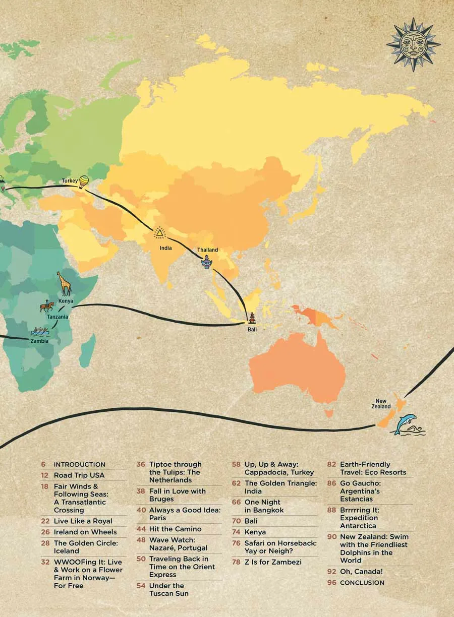 Around The World In 80 Days - Mapped Out Excursions, Luxury Train Travel, Orient Express, Safari Or Horseback, On-Foot Exploration, Ireland On Wheels, Antarctica, Tuscan Sun, Kenya, Eco-Travel & More!