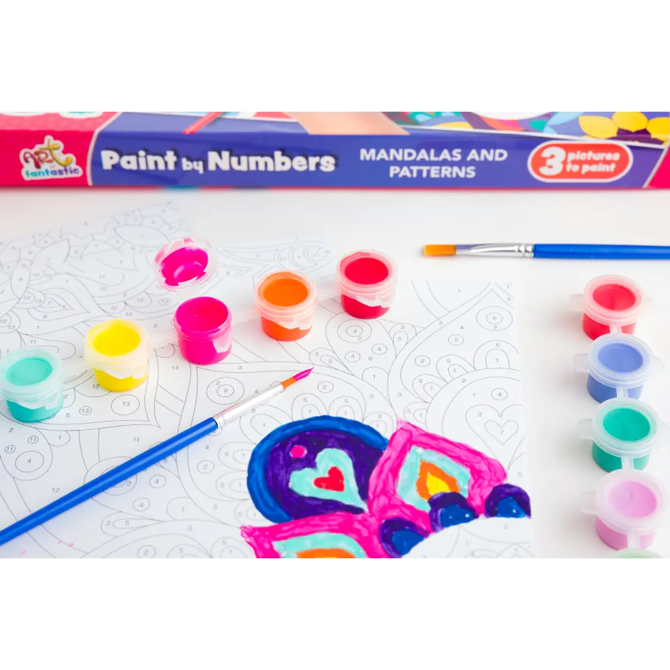 Art Fantastic Paint by Numbers Triple Set: Mandalas and Patterns
