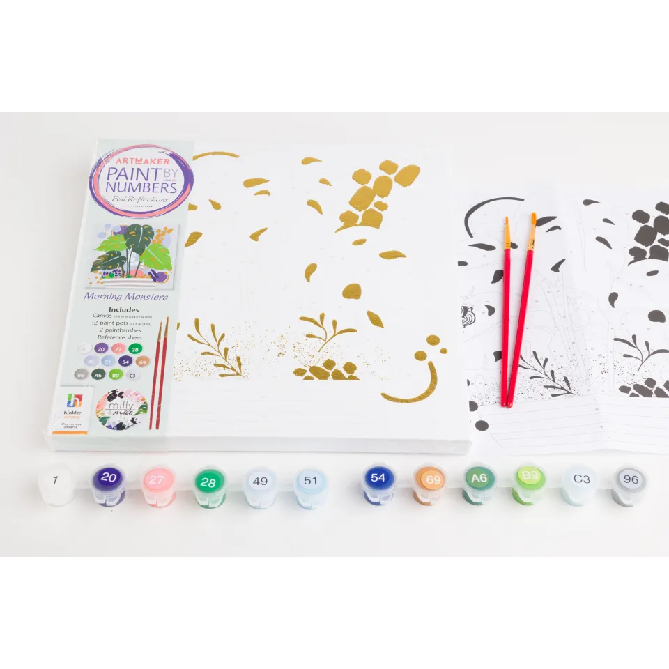 ArtMaker Paint by Numbers Canvas: Morning Monstera