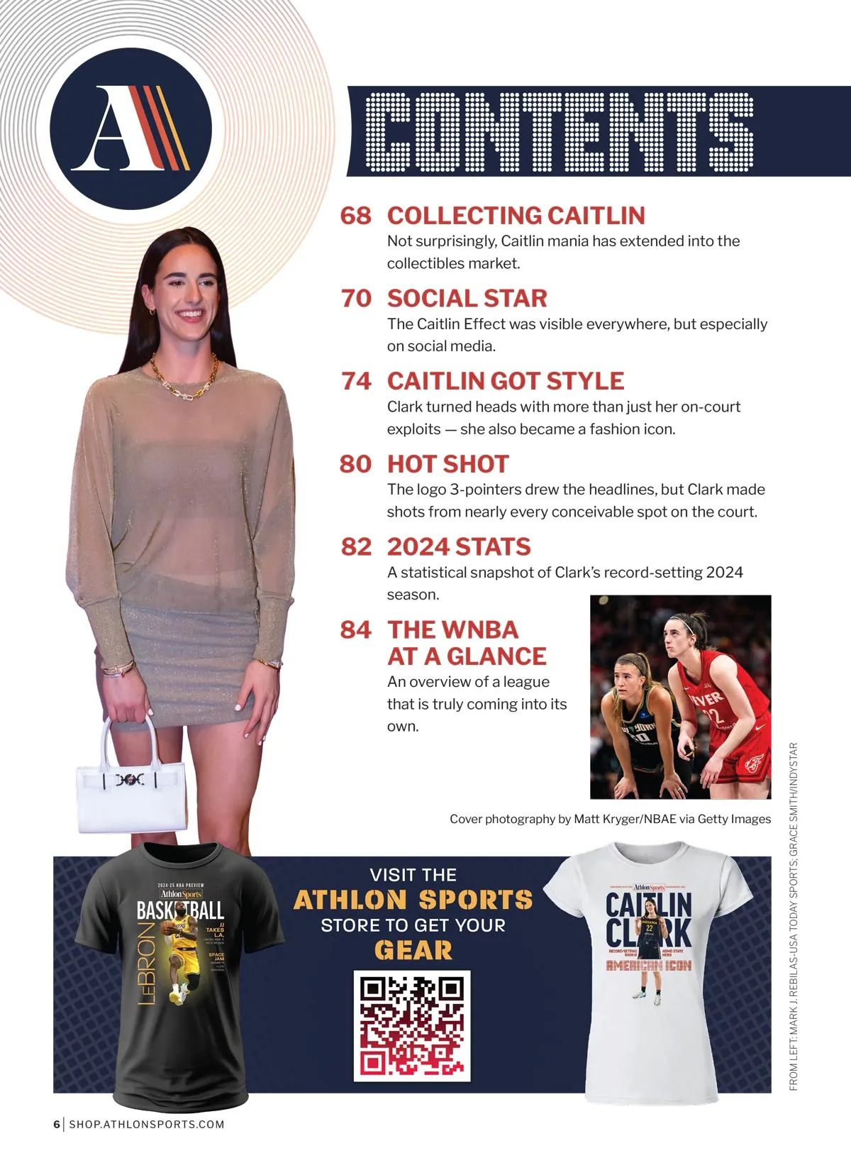 Athlon Sports - Caitlin Clark: WNBA Rookie Of The Year Commemorative Issue, Iowa Hawkeyes To Indiana Fever, No. 1 Draft Pick, 2024 Stats, Record-Setting Season, Angel Reese Duo, Social Media & More!