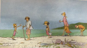 Beachcombing at Cow Bay PRINT Alison Lester