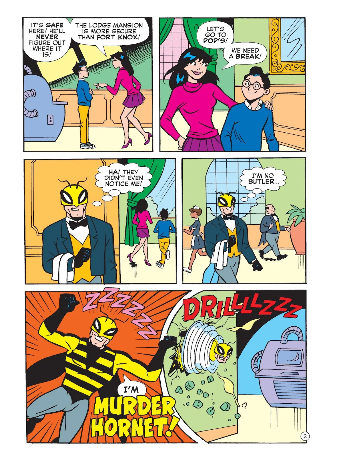 Betty And Veronica Jumbo Comics Digest - Issue 331: Heroes Unite! Fly Girl, SuperTeen, & A Team Of Superheroes Battle The Murder Hornet To Recover The Pollinator Device From The Lodge Mansion & More!