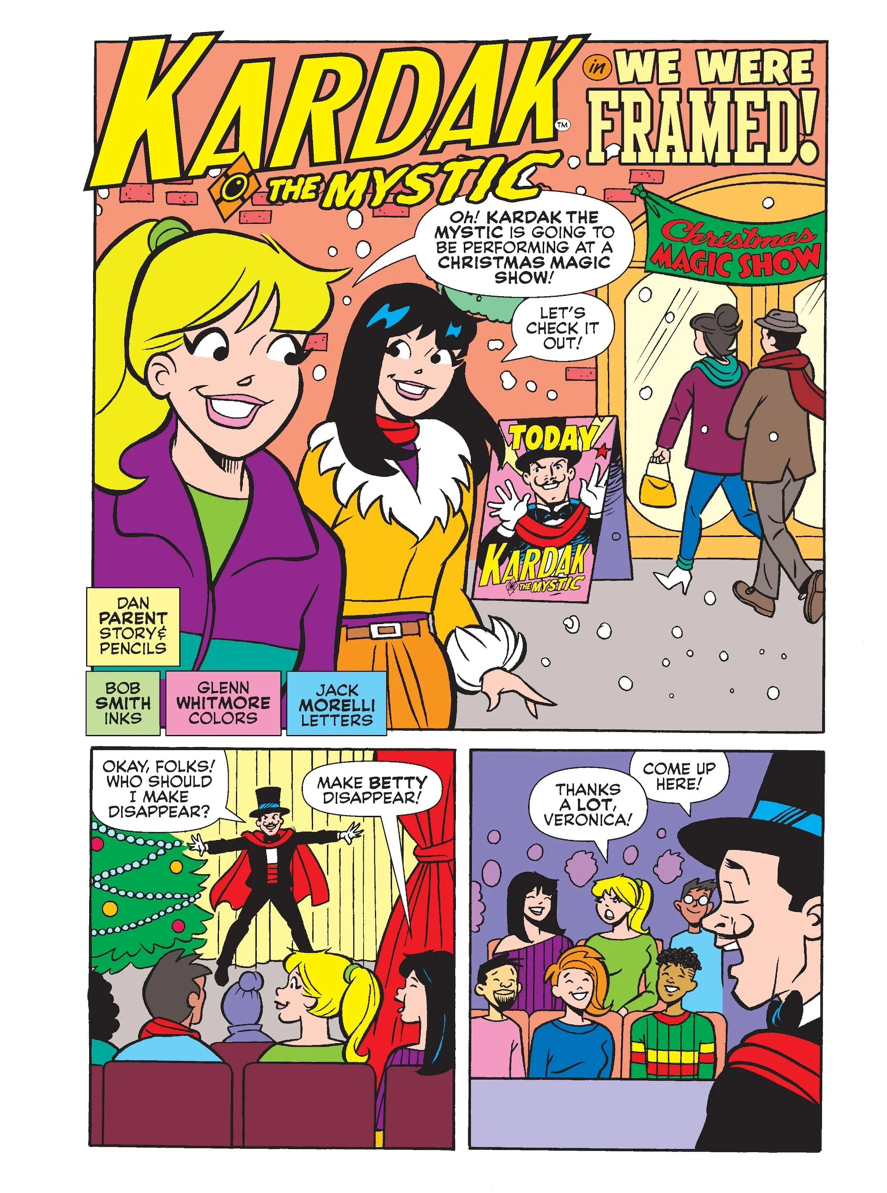 Betty And Veronica Jumbo Comics Digest - Merry Christmas From Archie & The Gang #37: Betty & Veronica's Time-Traveling Adventure, A Magic Show Gone Wrong With Kardak The Mysterious Magician!