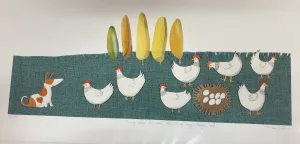 Bigsy asks the hens how many eggs they've laid PRINT Alison Lester