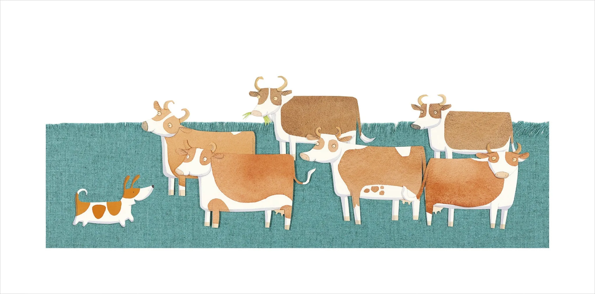 Bigsy runs around the cows PRINT Alison Lester