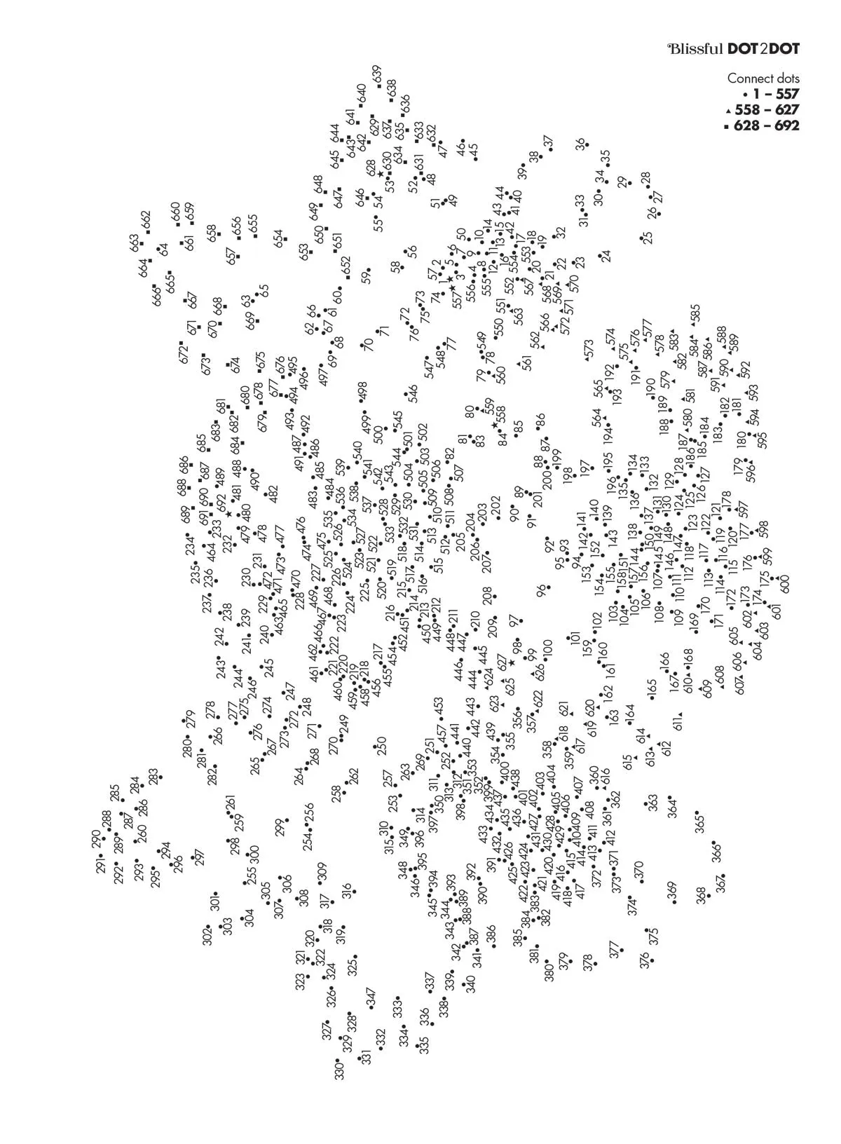 Blissful - Calming Dot to Dot: Large Print, Including Flowers, Fashion, Animals & More, Connect The Dots To Create The Picture, Over 11,000 Dots, Relax, Unwind, Destress & More!