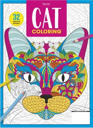 Blissful - Cat Coloring Book: 50  Images Presented In Our Trademarked Coloring Format To Uplifted, Fulfill, Relax and Satisfy Your Inner Picasso