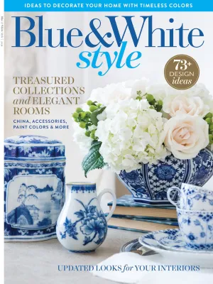 Blue & White Style - 73  Design Ideas, Treasured Collections, Elegant Rooms, China, Accessories, Paint Colors, Unique Furnishings, Dcor To Liven Up Any Space, Greek Designs, Royal Fabrics & More!