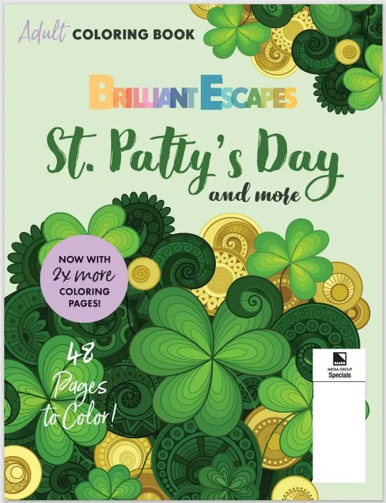 Brilliant Escapes - St. Patty's Day Coloring Book: Relax & Decompress with this Adult Coloring Book