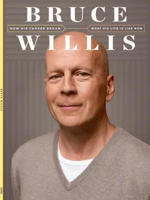 Bruce Willis - 40  Roles Reviewed, Die Hard, John McClane, Unbreakable, Pulp Fiction, Moonlighting, 12 Monkeys, Alter-Ego Bruno Radolini, Bald, Hollywood Blended Family, Restaurants & Dementia Journey