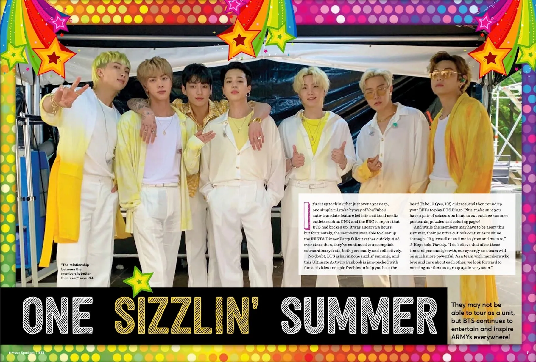 BTS - The Ultimate Activity Fanbook: Summer 2023 Update, Postcards, Puzzles, 10 Quizzes, Coloring Book Pages & Play BTS Bingo!