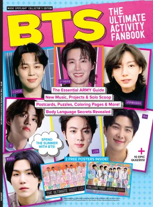 BTS - The Ultimate Activity Fanbook: Summer 2023 Update, Postcards, Puzzles, 10 Quizzes, Coloring Book Pages & Play BTS Bingo!