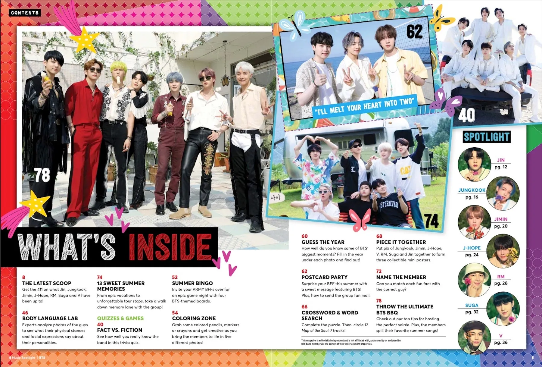BTS - The Ultimate Activity Fanbook: Summer 2023 Update, Postcards, Puzzles, 10 Quizzes, Coloring Book Pages & Play BTS Bingo!