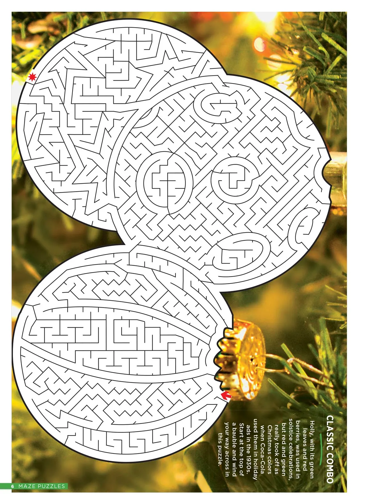 Christmas Mazes - 48 Puzzles For All Skill Levels, Family Fun, Festive Categories, Holiday Cheer, Outdoor Fun, Magical Trees, Sweet Treats, Helpful Tips, Challenge Brain, Relax, Unwind, Unplug & Solve