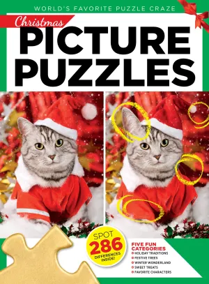 Christmas Picture Puzzle - Spot 286 Differences, 5 Fun Categories, Holiday Traditions, Festive Trees, Winter Wonderlands, Sweet Treats, Favorite Characters, All Skill Levels, Relax, Unwind & Solve!
