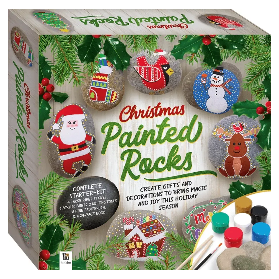 Christmas Rock Painting Gift Box