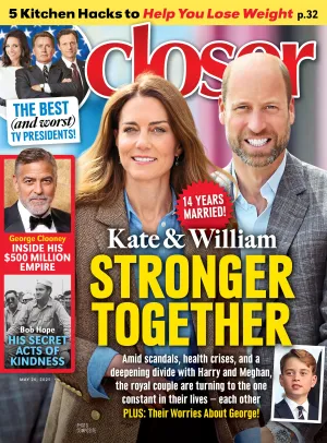 Closer - 05.26.25: Kate & Williams 14-Years Of Marriage, TVs Best & Worst Presidents, George Clooneys $500M Empire, Bob Hopes Secret Acts Of Kindness, Weight-Loss Kitchen Hacks & More!