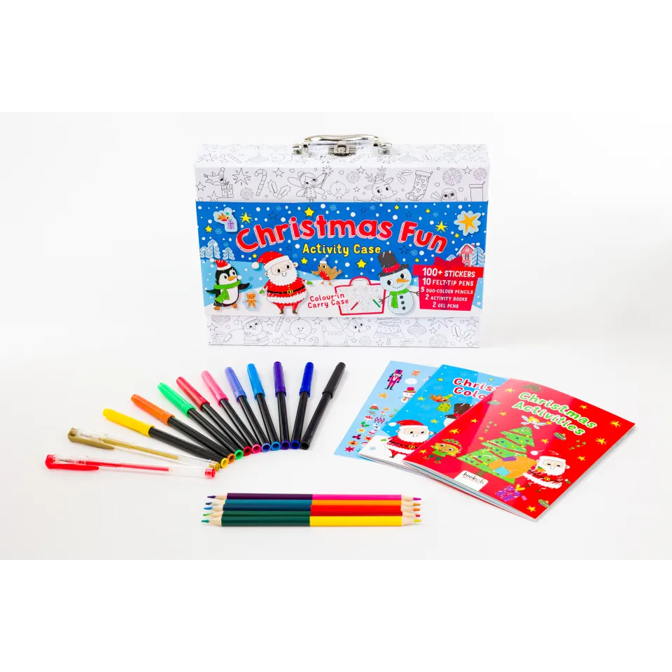 Colour-In Carry Case: Christmas Fun Activity Case
