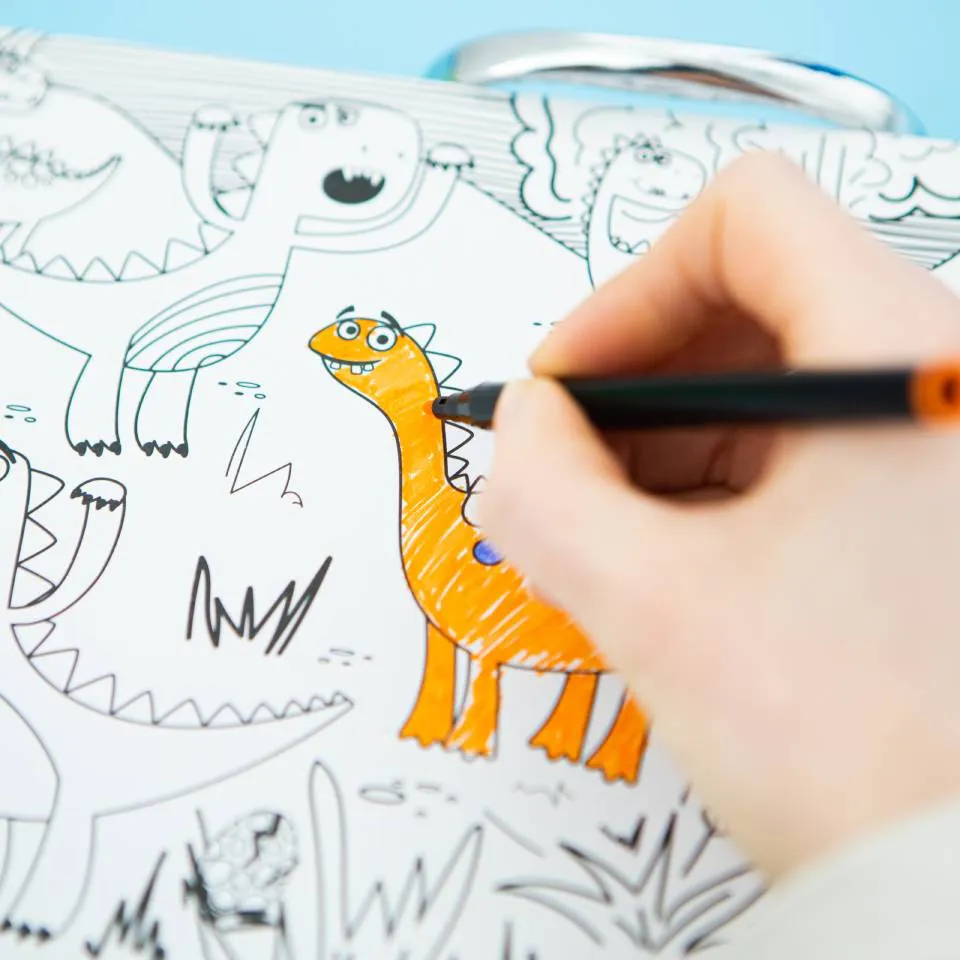 Colour-In Carry Case: Dinosaur Activity Case