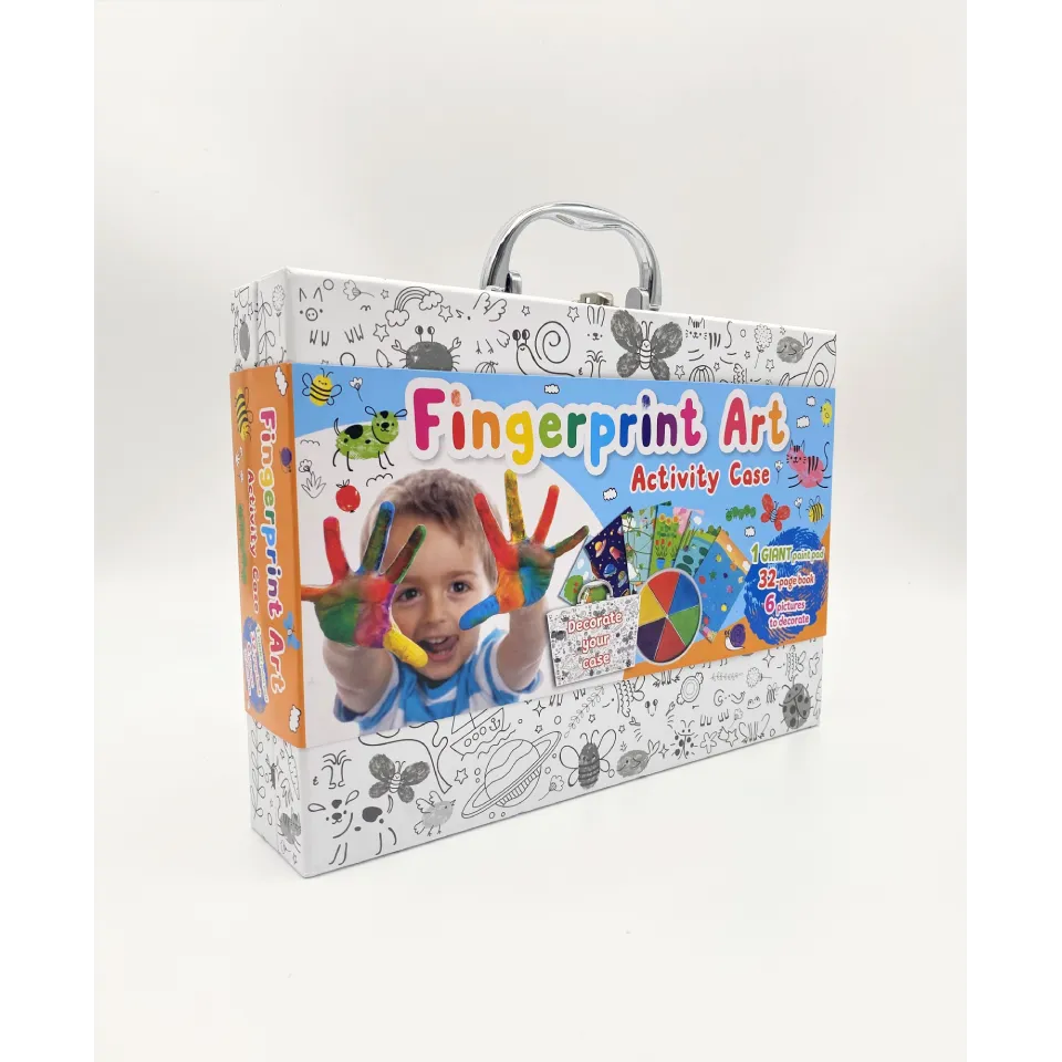 Colour-In Carry Case: Fingerprint Art Activity Case