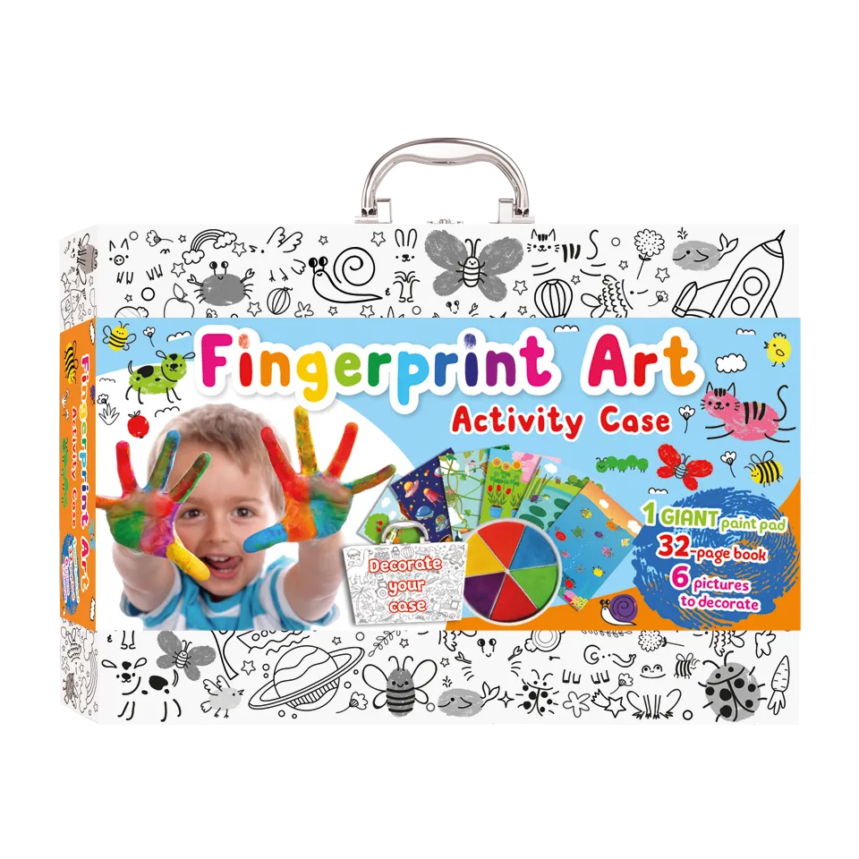 Colour-In Carry Case: Fingerprint Art Activity Case