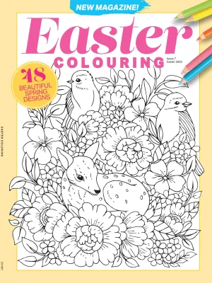 Colouring - Easter Edition 2025: 48 Beautiful Spring Designs, Adult Coloring Book, Gift To Family Or Friend, Relax Your Mind, Unwind, Unplug, De-Stress, Spark Creativity, Reduce Anxiety & More!