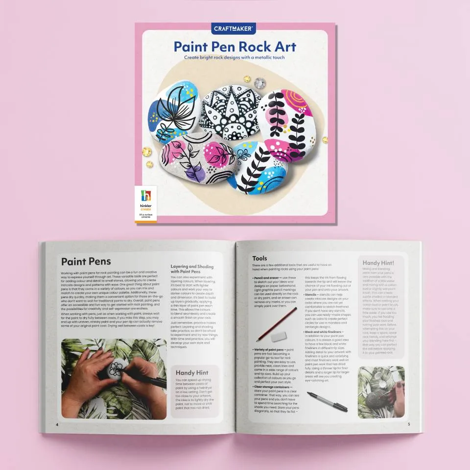 CraftMaker Paint Pen Rock Art Gift Box