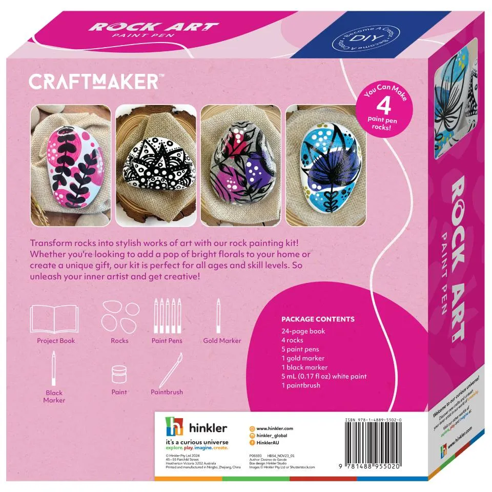 CraftMaker Paint Pen Rock Art Gift Box