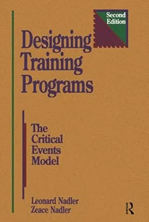 Designing Training Programs: The Critical Events Model Hardcover