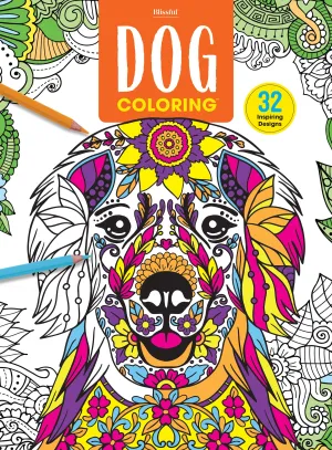 Dog Coloring - 32 Inspiring Designs, Bring Canine Pictures To Life, All Breeds, Riddles, Puns, Jokes & Fun Facts, Adult Coloring Book, Unlock Creativity, Relax, Unwind, Unplug, Reduce Anxiety & Draw!