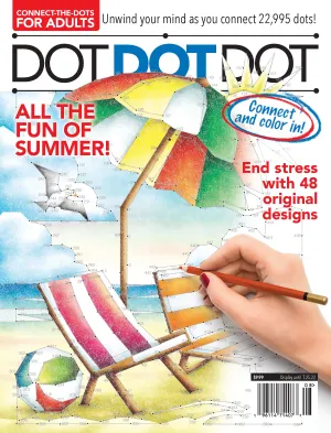 Dot Dot Dot - All The Fun of Summer!: End Stress With 48 Original Designs, Connect-The-Dots For Adults, Connect & Color In, Unwind Your Mind As You Connect 22,995 Dots, Vacation Activity & Unplug!