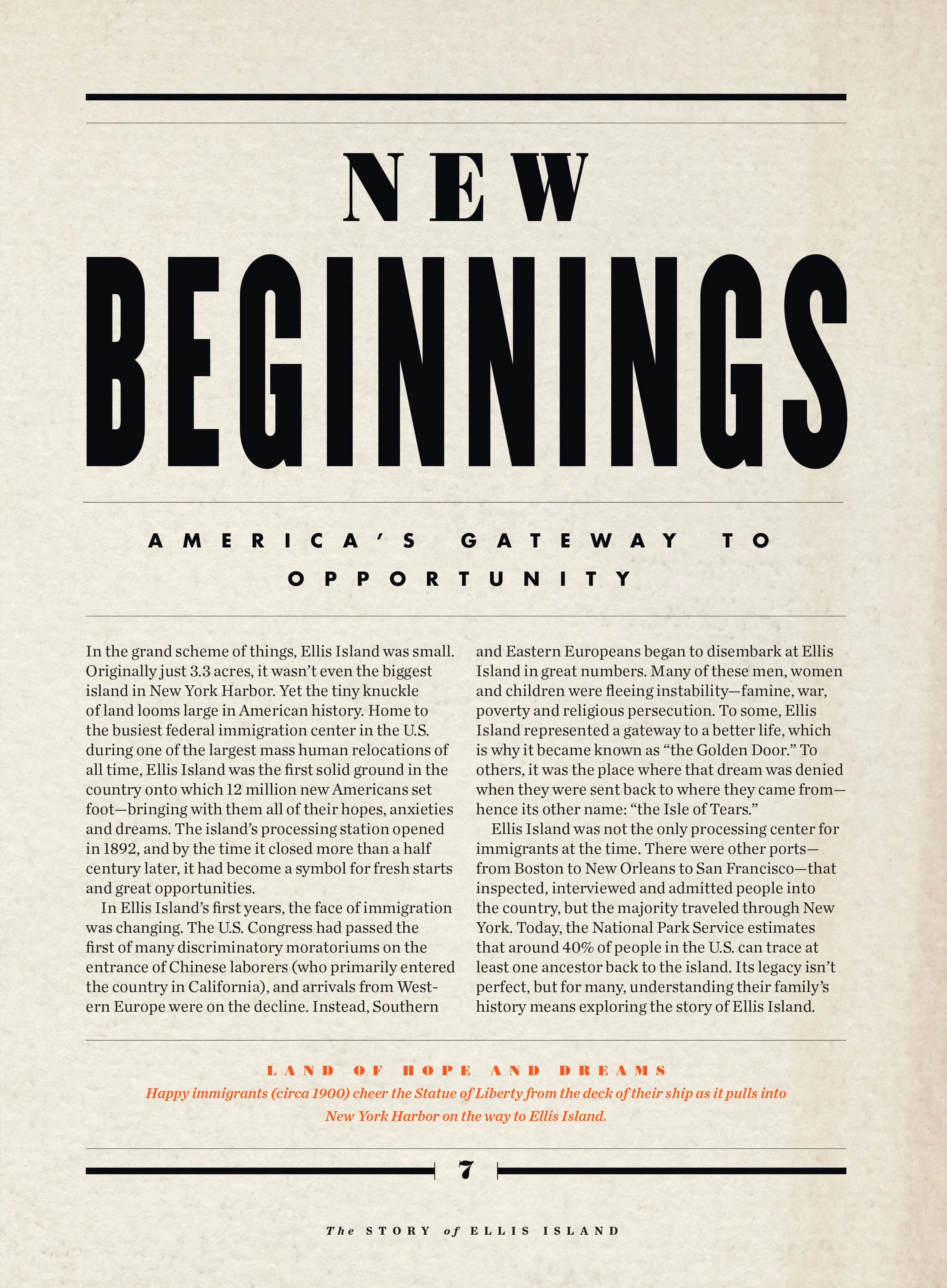 Ellis Island - The Gateway To Opportunity: Immigrants, American Dream, Ancestors, Family History, New York Harbor, 12 Million New Citizens, Golden Door, Isle Of Tears, Discrimination & Job Competition