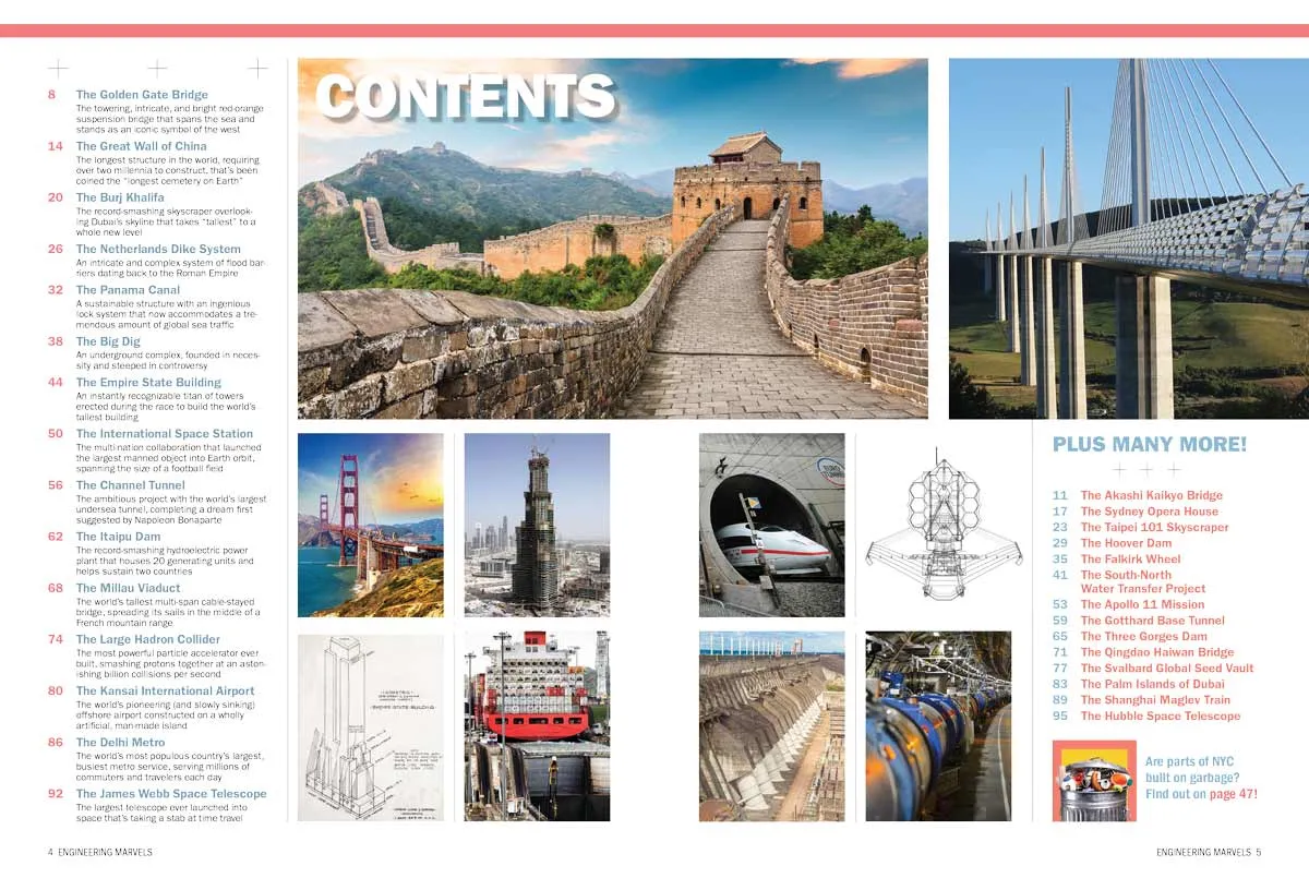 Engineering Marvels - Skyscrapers, Mega-Dams, Underground Cities, Space Telescopes, The Chunnel, Itaipu Dam, James Webb Space Telescope, Millau Viaduct, Great Wall Of China, Burj Khalifa & More!