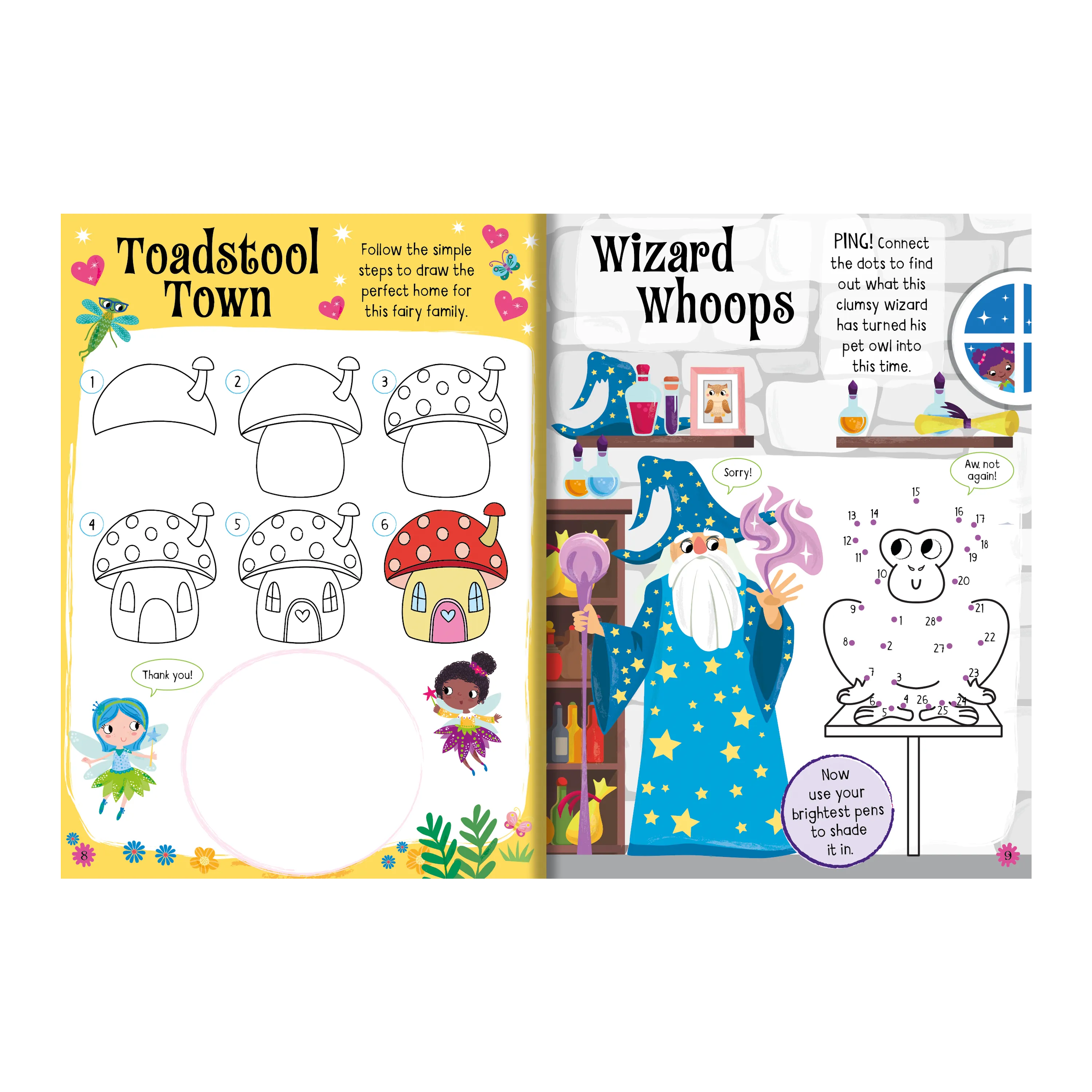 Fairy Land Sticker Activity Book with Sparkly Liquid Stickers