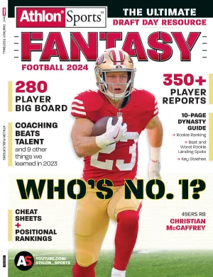 Fantasy Football 2024 - Athlon Sports: 350  Player Reports, 280 Player Big Board, 10-Page Dynasty Guide, Cheat Sheets, Positional Rankings, Coaching Beats Talent, Rookies, Key Stashes & Who's No. 1?