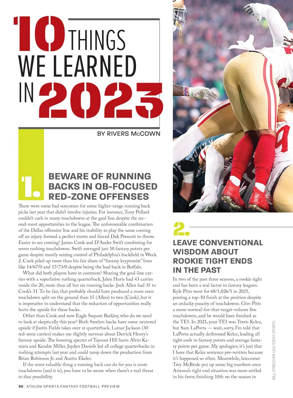 Fantasy Football 2024 - Athlon Sports: 350  Player Reports, 280 Player Big Board, 10-Page Dynasty Guide, Cheat Sheets, Positional Rankings, Coaching Beats Talent, Rookies, Key Stashes & Who's No. 1?