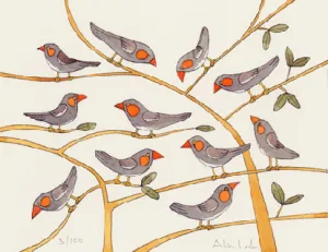 Finches PRINT Alison Lester