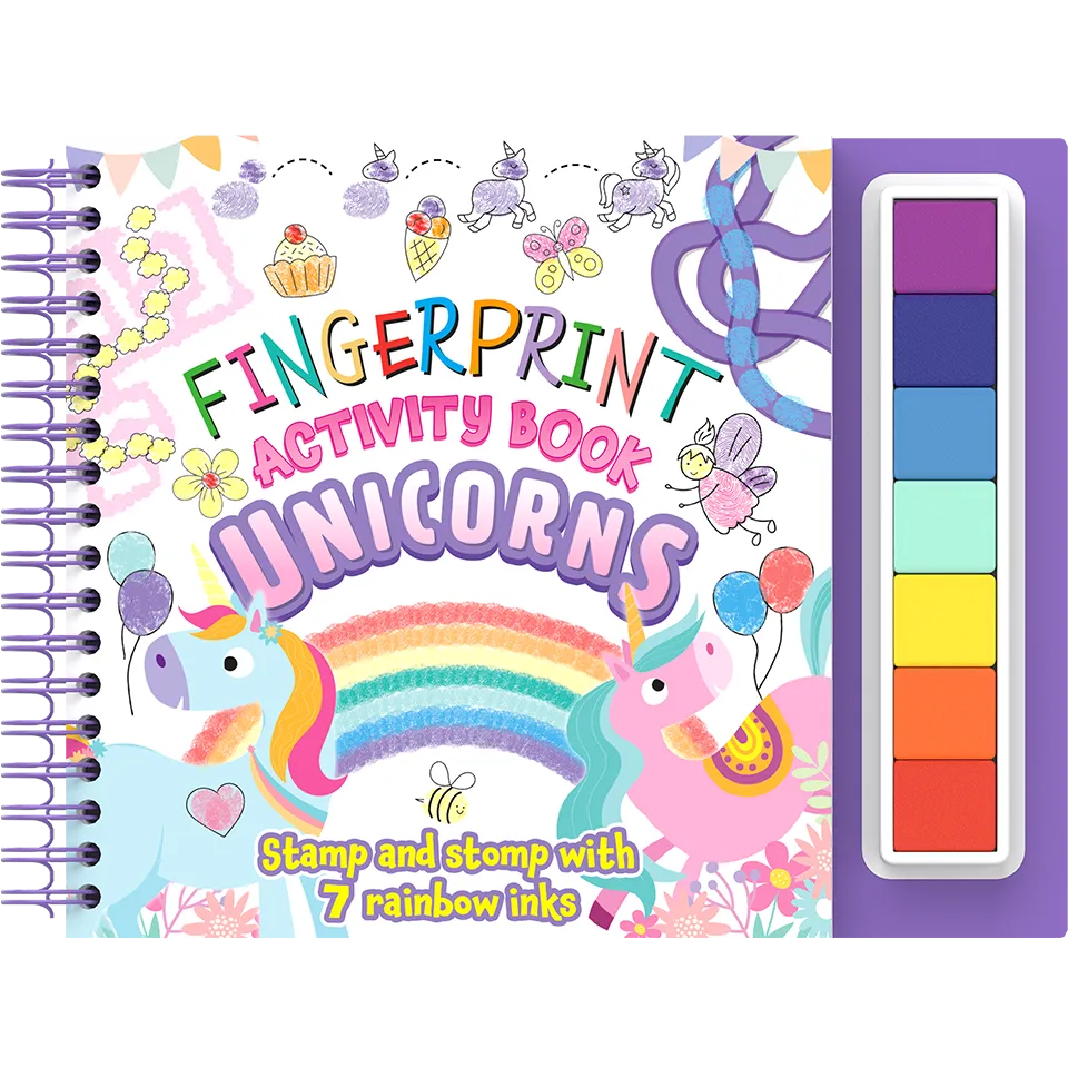Fingerprint Activity Book: Unicorns