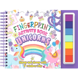Fingerprint Activity Book: Unicorns