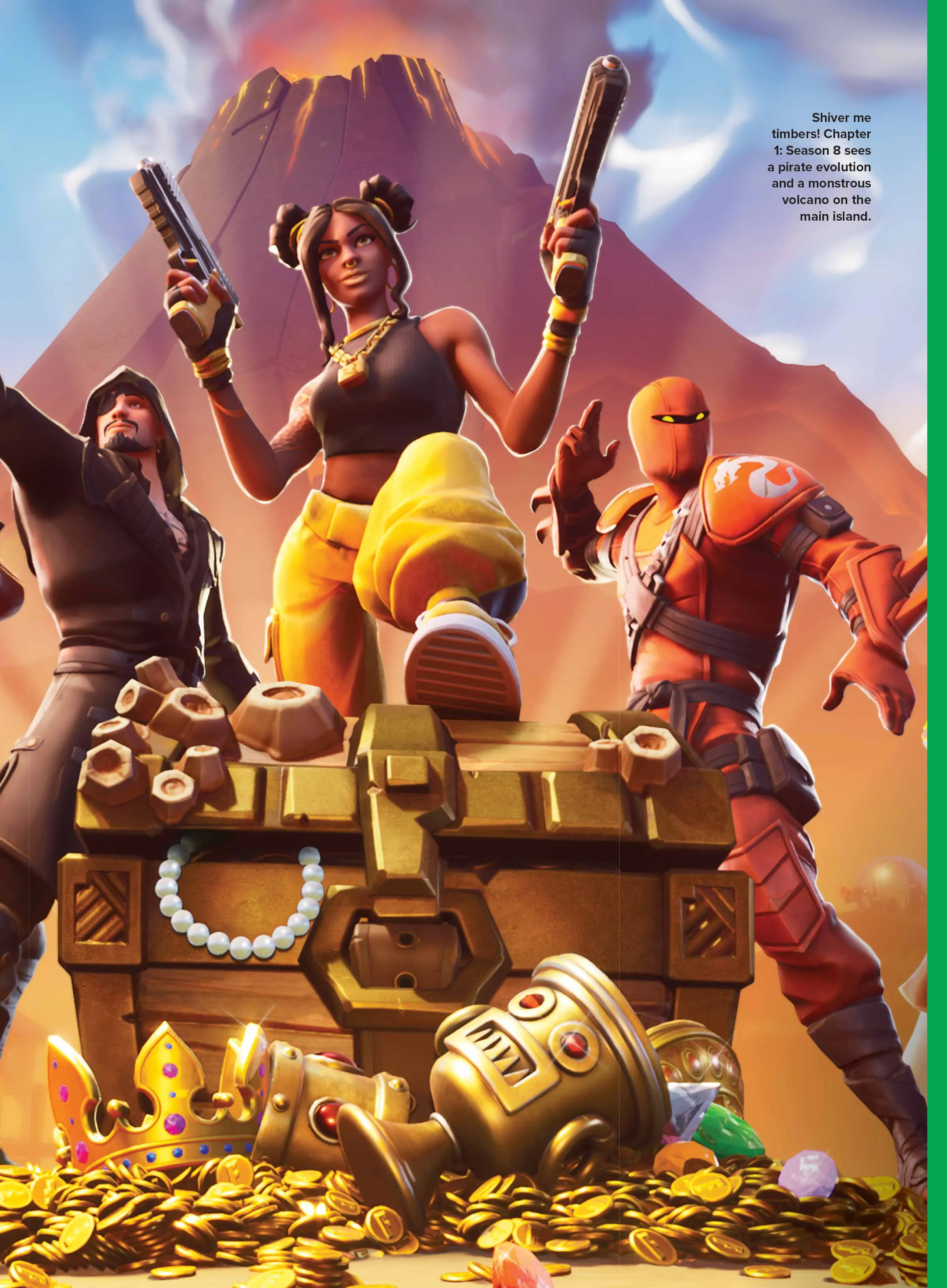 Fortnite - Ultimate Guide: Early Days, Cancellation, Battle Royale, Free-To-Play, Store, Ariana Grande Tour, Streamers, Crossovers, Mobile Feud, Legal Disputes, Streaming, Metaverse & 100 Skins Poster