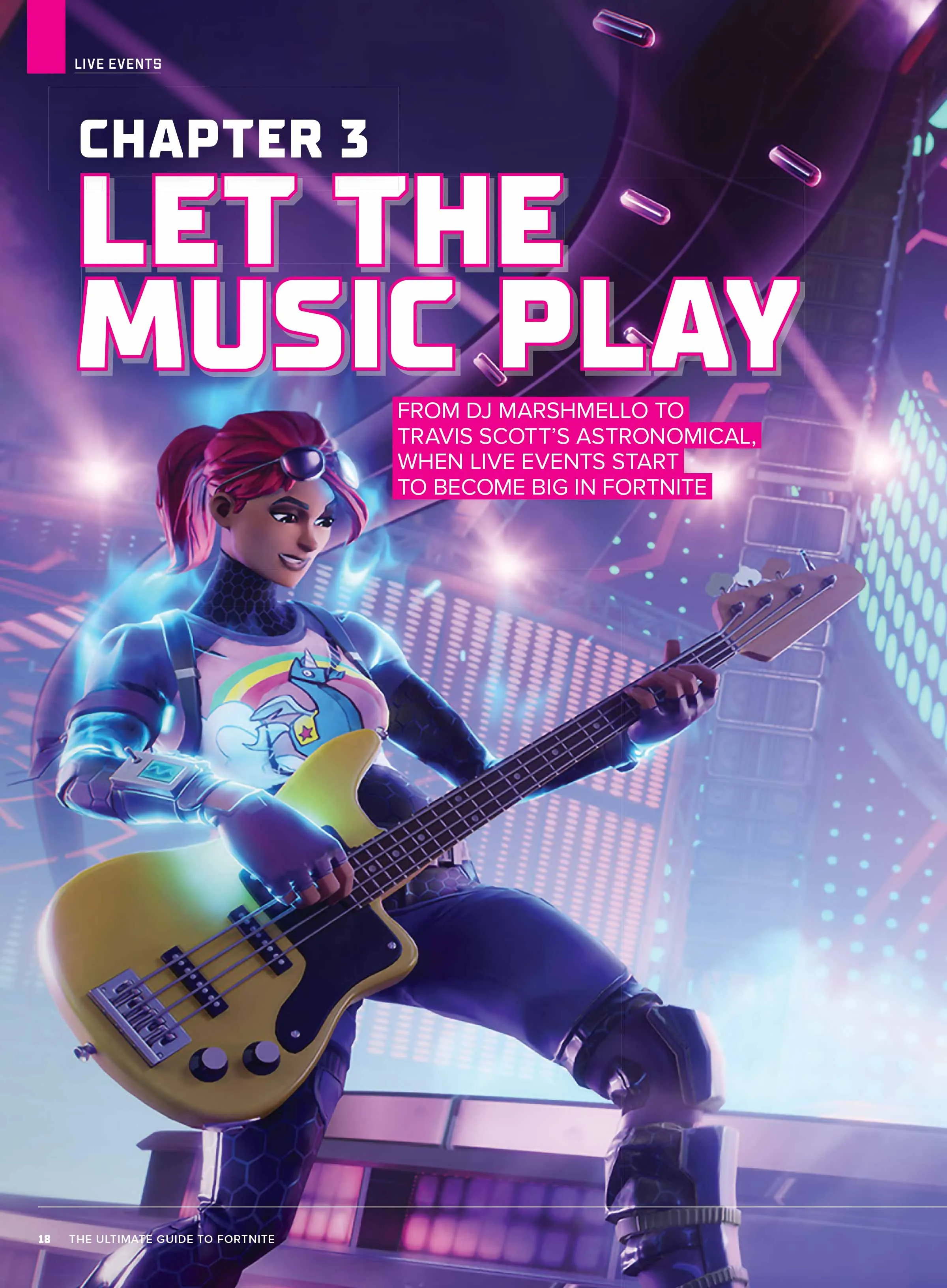 Fortnite - Ultimate Guide: Early Days, Cancellation, Battle Royale, Free-To-Play, Store, Ariana Grande Tour, Streamers, Crossovers, Mobile Feud, Legal Disputes, Streaming, Metaverse & 100 Skins Poster