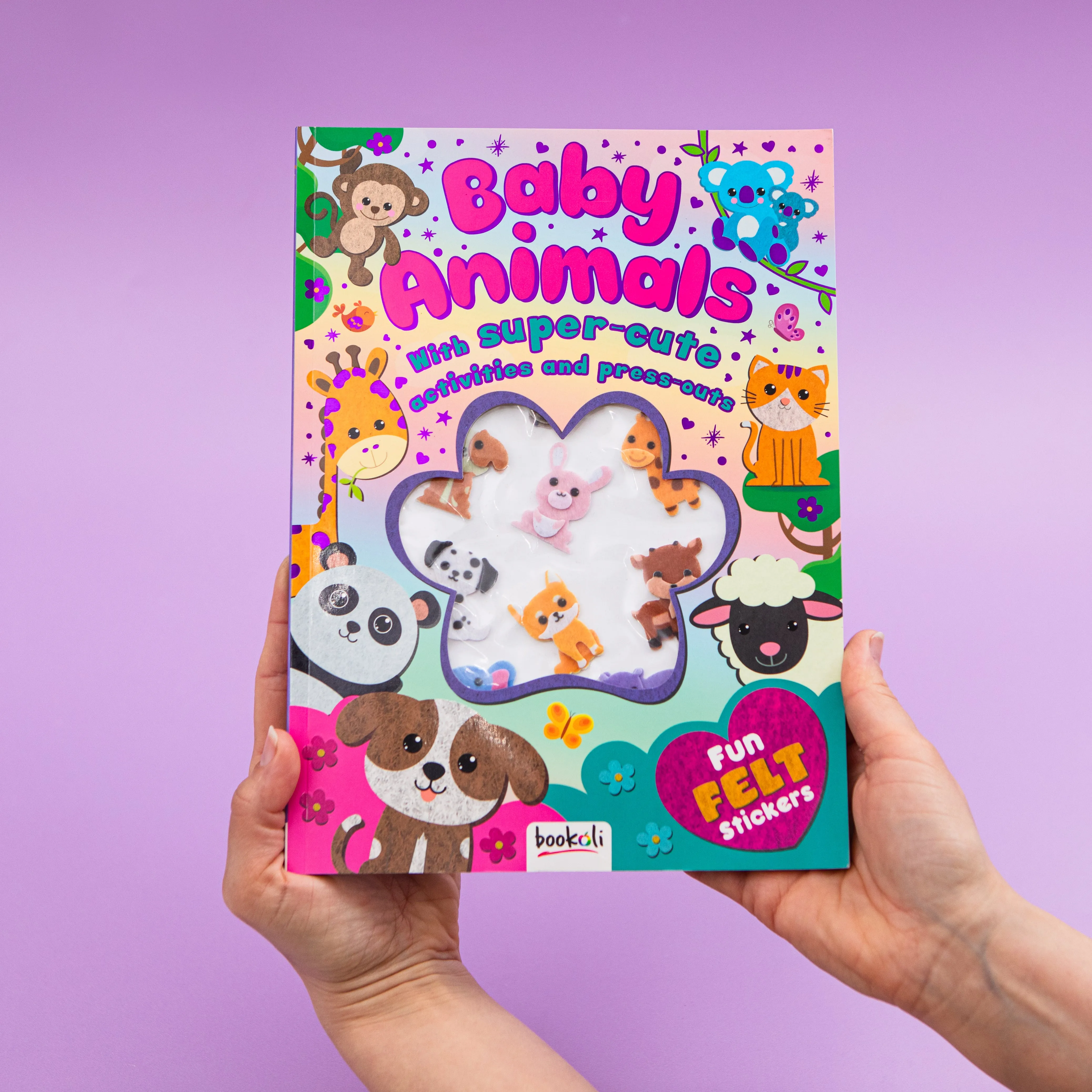 Fun Felt Sticker Activity Book: Baby Animals