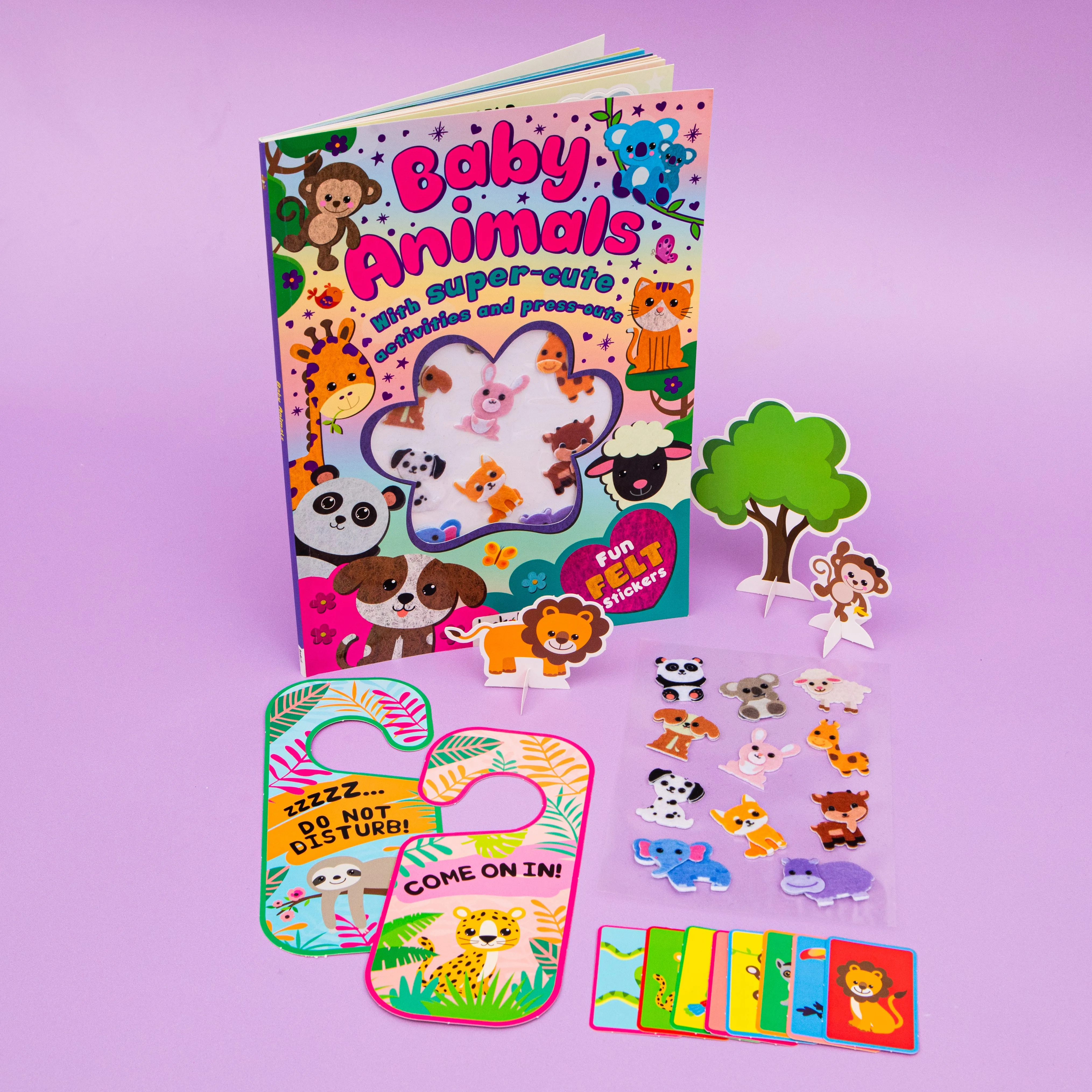 Fun Felt Sticker Activity Book: Baby Animals