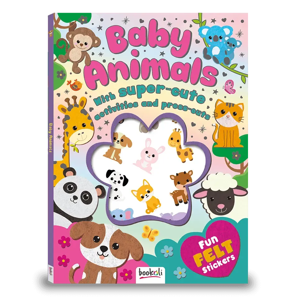 Fun Felt Sticker Activity Book: Baby Animals