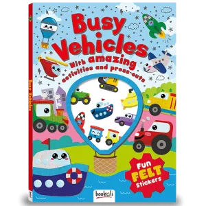 Fun Felt Sticker Activity Book: Busy Vehicles