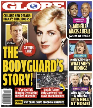Globe - 04.14.25: Shocking New Details During Princess Dianas Final Hours, Michelle Obama's Divorce Bombshell, Kelly Clarksons Silent Battle, Alec & Hilaria Baldwins Marriage In Crisis & More!